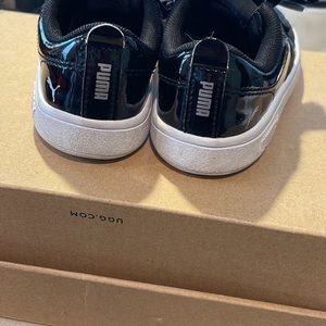 Puma black bow sneakers